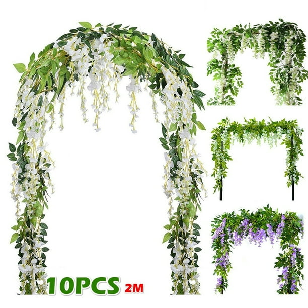 7.5ft Artificial Ivy Leaf Garland Plant Vine Fake Foliage Flowers Home decor 10X 7.5ft Artificial Ivy Leaf Garland Plant Vine Fake Foliage Flowers Home decor 10X
